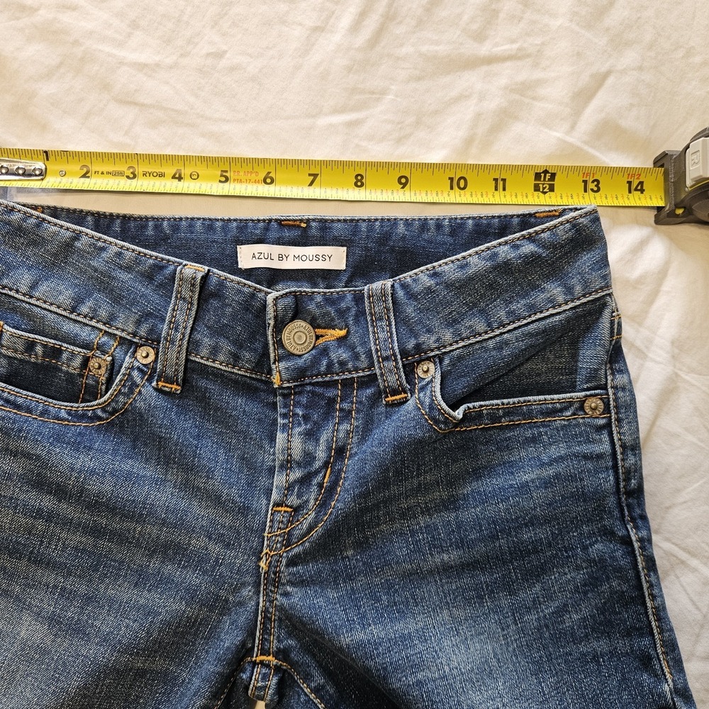 Azul By Moussy‎ Jeans Womens 25 Skinny Fit Blue Denim Super Stretch - Picture 6 of 9